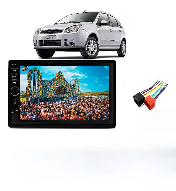 Mp5 Central Multimidia Moldura 2 Din Fiesta 2009 2010 2011 2012