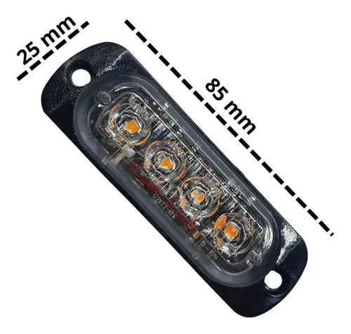 Tira Led Efeito Strobo Automotivo Para Viatura E Guincho 2pç