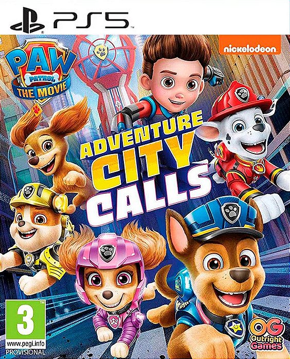 Patrulha Canina: O Filme A Cidade da Aventura está chamando Ps5 Psn Midia Digital