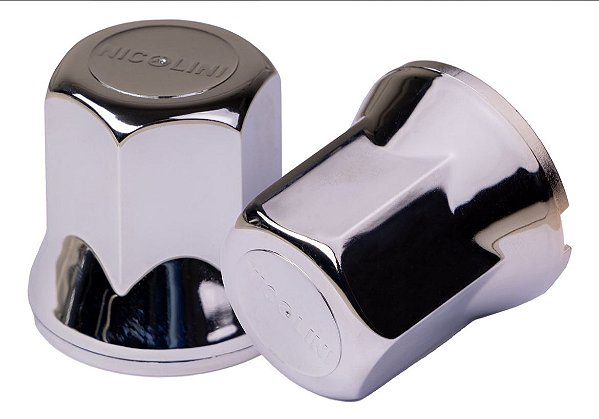 Capa De Porca Sextavada Cromada Chave 33 Caminhão Kit 10 Unidades