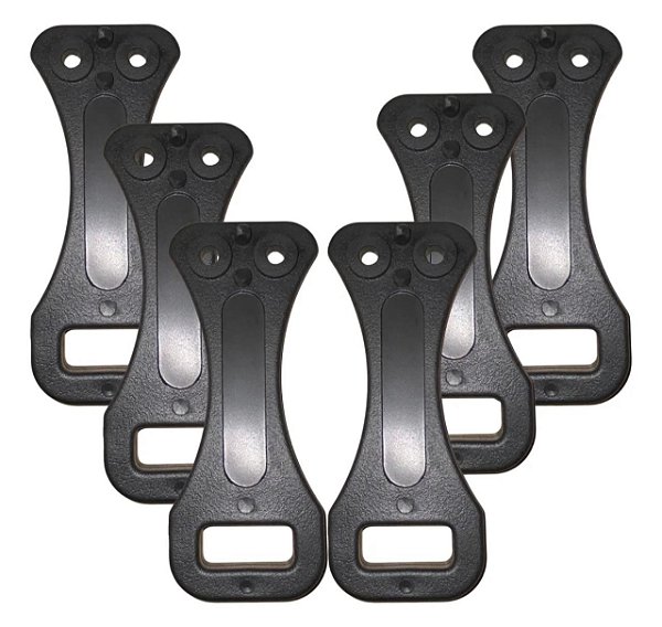 Kit 6 Presilha Fêmea Trava Porta Baú Aluminio Mod Facchini