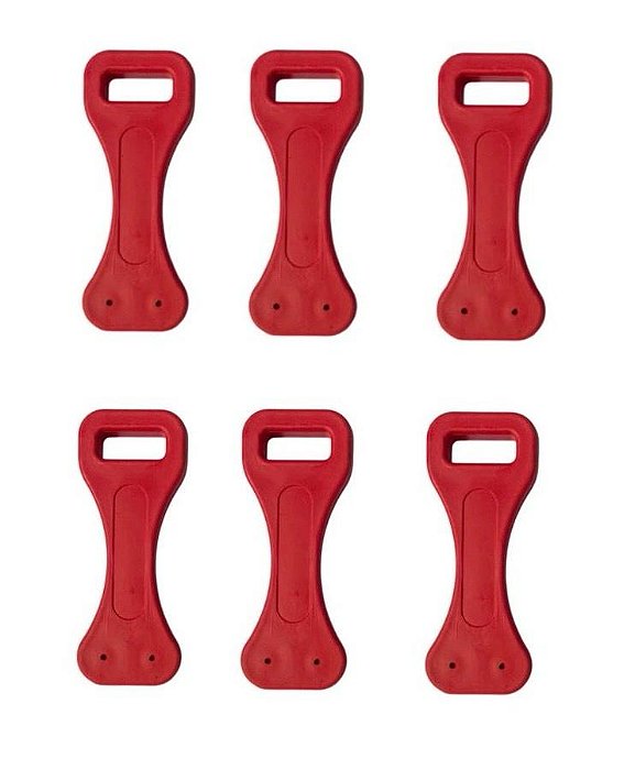 Kit 6 Presilha Fêmea Trava Porta Baú Aluminio Mod Facchini