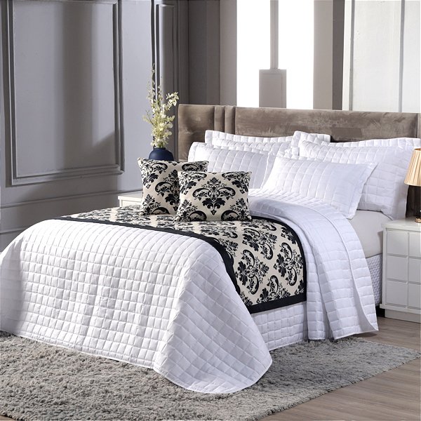 Kit Cobre Leito Casal Micropercal 6 Peças