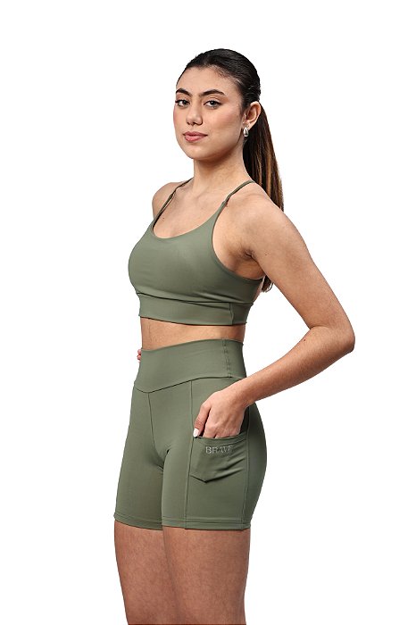Conjunto Shorts Pulse Run e Top Vortex BRAVE FLEX™