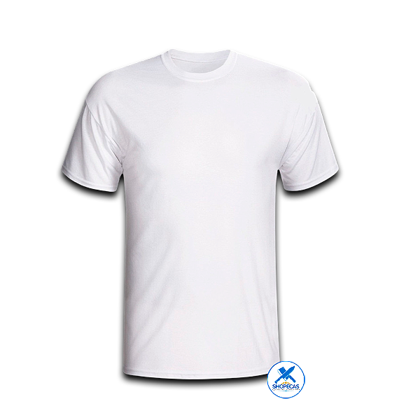 Camiseta branca malha Tamanho G