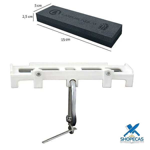 Kit Pedra com Suporte Plástico Pedra Afiar mod. 108