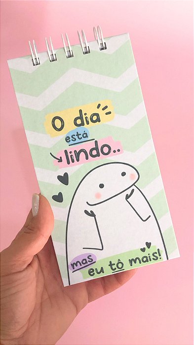 Bloco de anotações - O dia está lindo - Flork