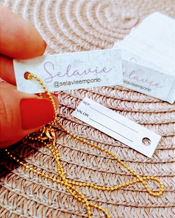 Tag para pulseira e colar