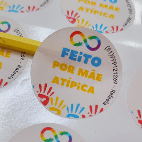 Adesivo Personalizado Redondo (Vários Tamanhos)
