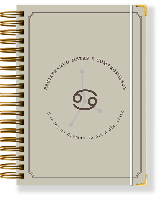 Planner Permanente Modular - Coleção signos CÂNCER