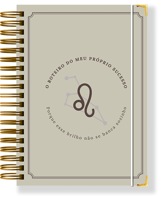 Planner Permanente Modular - Coleção signos LEÃO