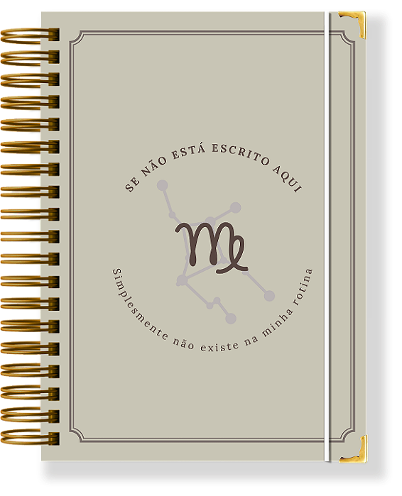 Planner Permanente Modular - Coleção signos VIRGEM