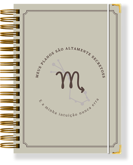Planner Permanente Modular - Coleção signos ESCORPIÃO