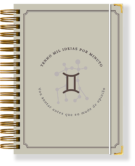 GÊMEOS - Planner Permanente Modular - Coleção signos
