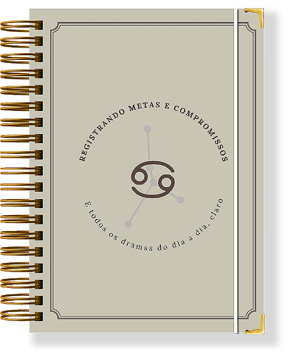 CÂNCER - Planner Permanente Modular - Coleção signos