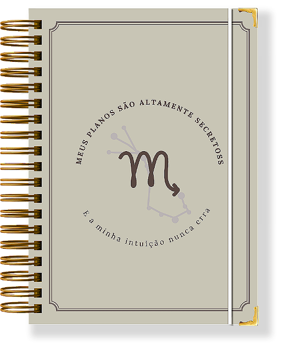 ESCORPIÃO - Planner Permanente Modular - Coleção signos