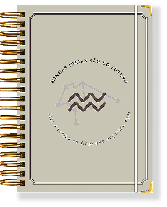 AQUÁRIO - Planner Permanente Modular - Coleção Signos