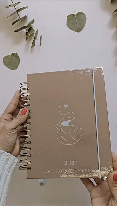 Capa Café Planner 2027 datado