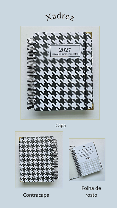 Agenda 2027 Datada Capa Xadrez | Difs Designer