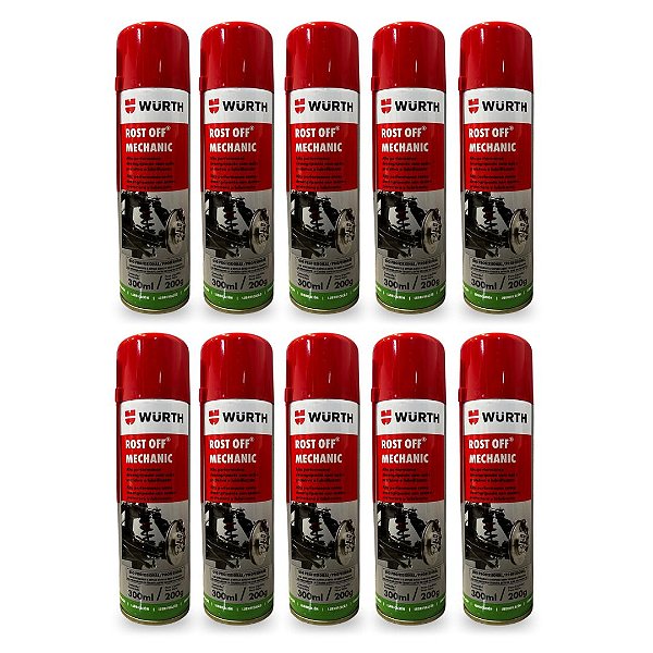 Kit 10 Lubrificantes Wurth - Desengripante