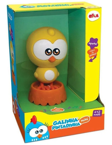 Galinha Pintadinha Mini Pintinho Amarelinho Musical Elka
