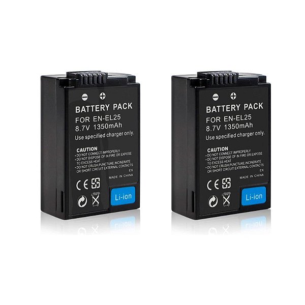2x Bateria EN-El25 Para Câmera Nikon Z50 Z30 ZFC - Mamen