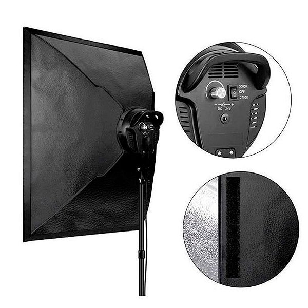 Softbox 50x70cm Led Max 45 - Quente e frio