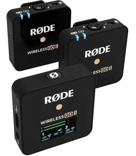 Microfone De Lapela Duplo Rode Wireless Go Ii - 2 Microfones - Preto