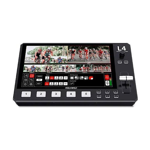 Mesa De Corte Switcher FeelWorld L4 10.1" Touch LCD Monitor