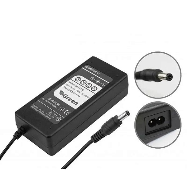 FONTE CHAVEADA 12V 3A BIVOLT SEM CABO AC PLUG 5,5MM X 2,5MM