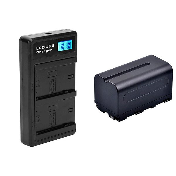 Bateria NP-F750 NP-F770 5200mah Batmax + Carregador