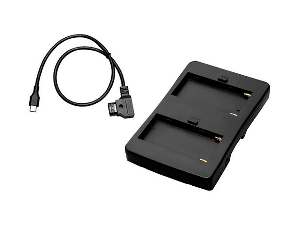 Adaptador de bateria NP-F F980 F970 com Cabo para COLBOR CL