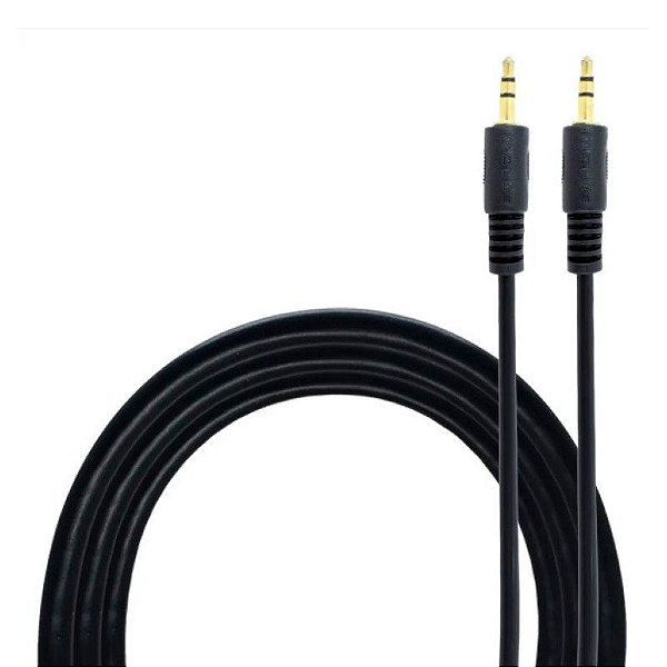Cabo Auxiliar P2 para P2 Para Microfone 3,5mm x 3,5mm 1,5m