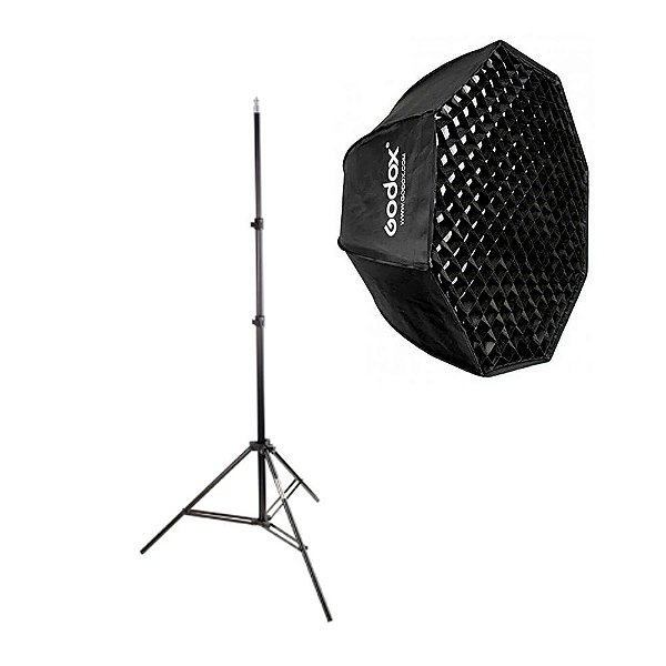 Softbox Octabox Bowens 95cm Godox + Tripe de 2,80 Metros
