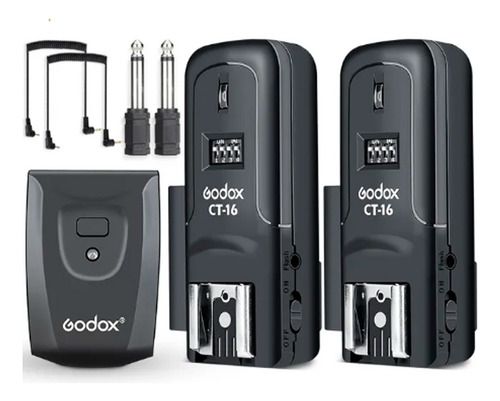 Radio Flash Ct-16 Godox 16 Canais Transmissor + 2 Receptor