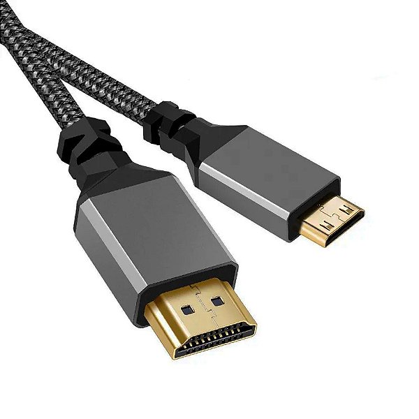 Cabo HDMI x Mini HDMI 5 Metros 4K de Alta Qualidade