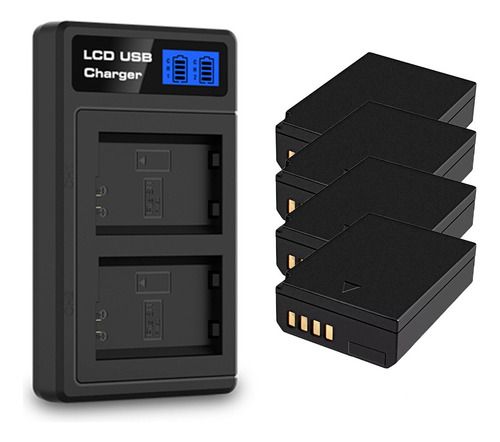 Kit 4 Bateria Mamen Lp-e10  + Carregador  T3 T5 T6 T7