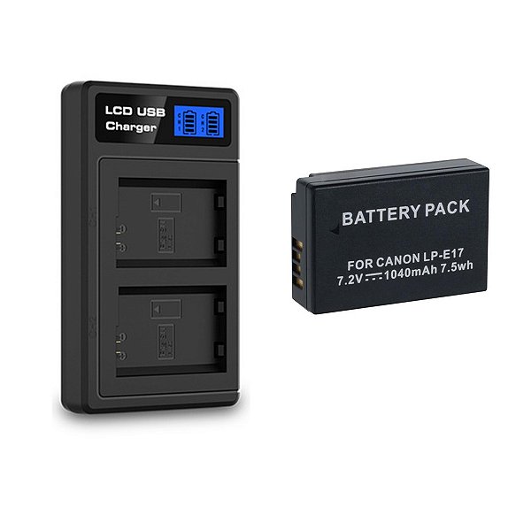 Bateria Mamen + Carregador Lp-e17 Eos T6s T6i T7i Sl3