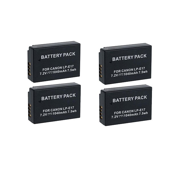 Kit 4 Bateria Mamen Lp-e17 T6s T6i T7i Sl2 Sl3 M3 M5 M6