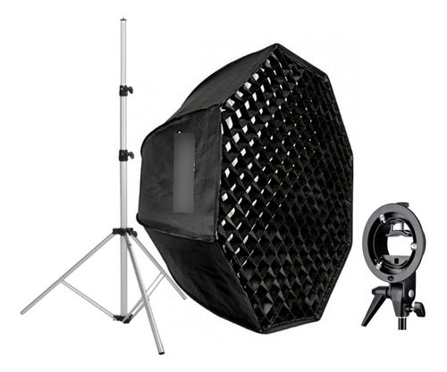 Octabox Godox Grid 120cm Bowen + Adaptador V1 Flash + Tripé