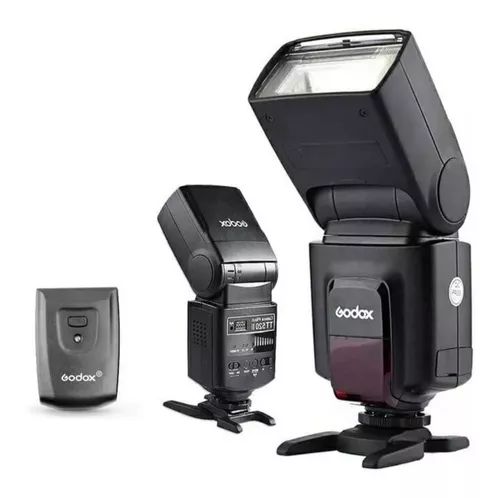 Flash Speedlite Godox TT520 II Para Câmera Com Radio Disparador