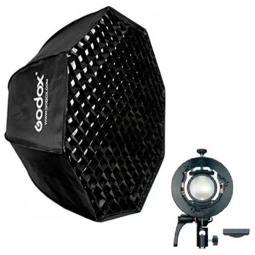 Octabox Godox Grid 95cm Bowen + Adaptador Flash V1, Ad200