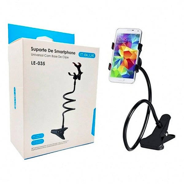 Suporte Para Celular Articulado Universal Garra Para Mesa