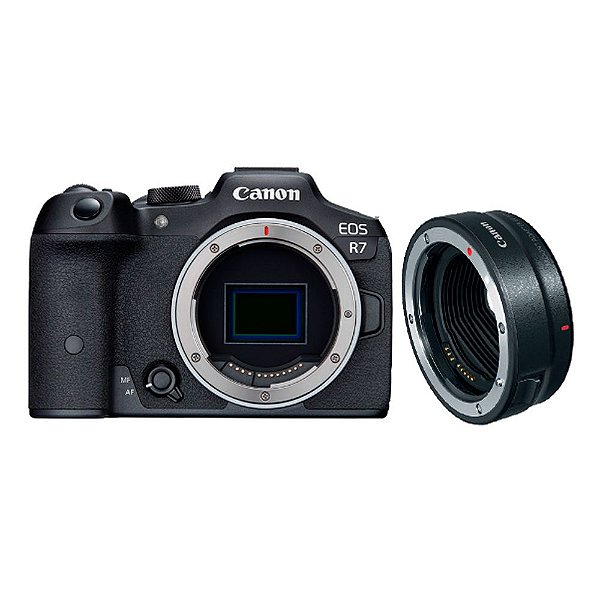Câmera Fotográfica Canon Eos R7 Mirrorless + Adaptador RF