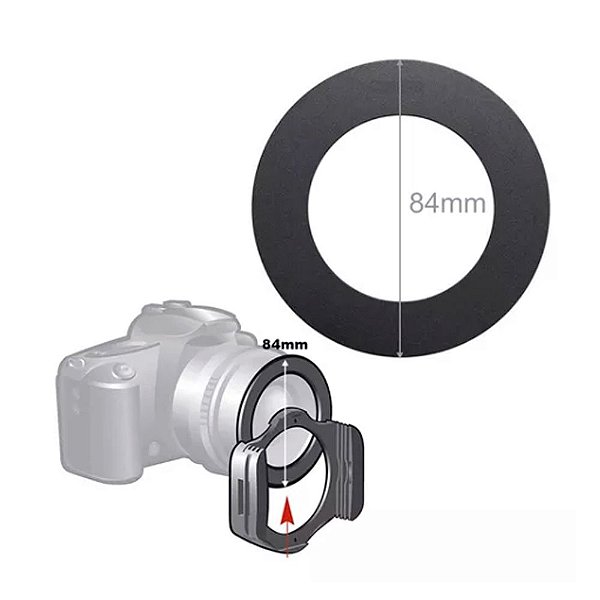 Kit Anel 49 Ao 77mm Para Flash Macro Godox Mf12 Ar-rkit