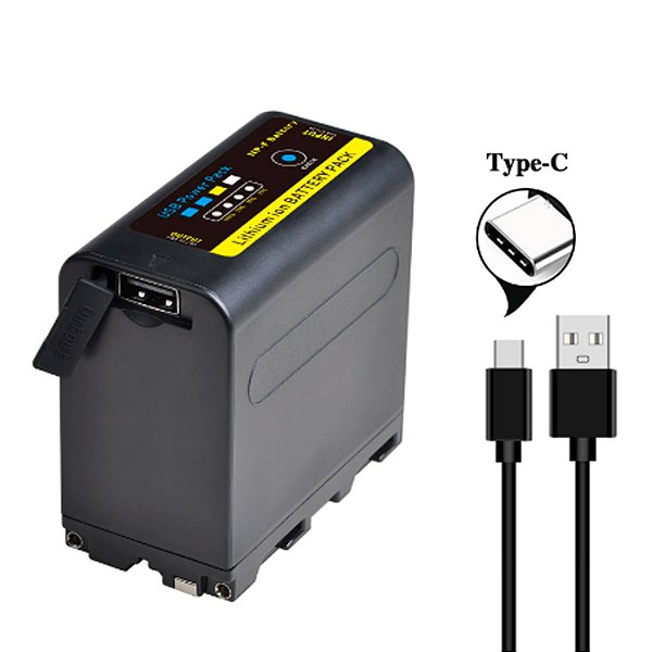 Bateria Batmax NP-F970C 9600mah Recarregável  P/ Iluminador