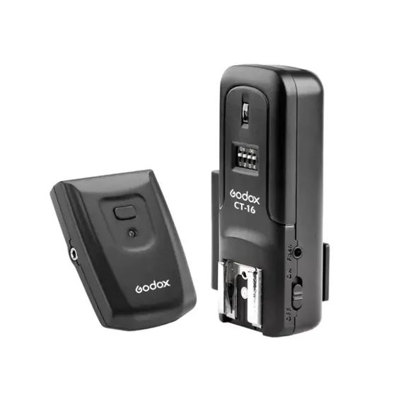 RADIO FLASH CT-16 GODOX COM 16 CANAIS TRANSMISSOR + RECEPTOR