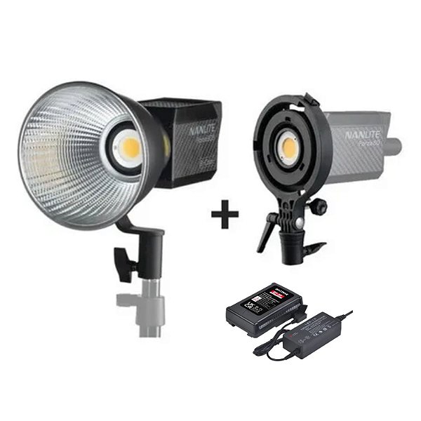 Nanlite Forza 60b Led + Bat.eria V mount + Adaptador Bowens