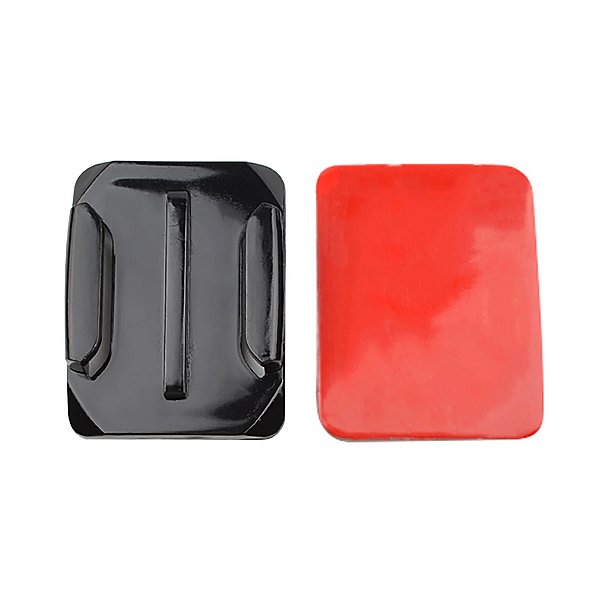 Suporte Base De Encaixe GoPro Curvo + Adesivo Dupla Face 3M