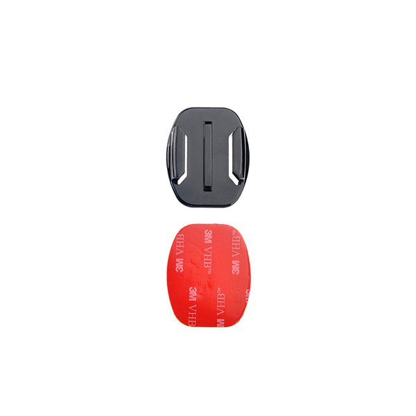Suporte Base De Encaixe GoPro Plano + Adesivo Dupla Face 3M